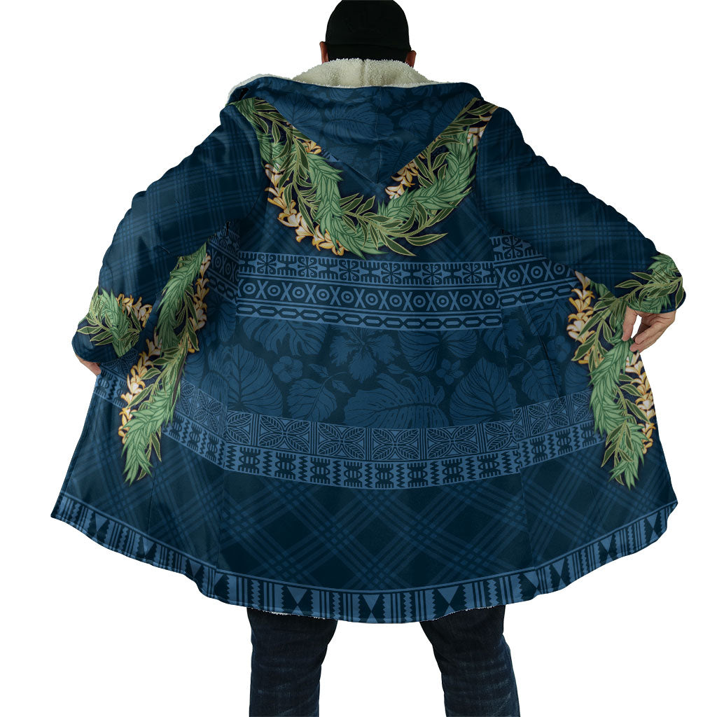 Hawai'i Paniolo Maile Twisted Lei Cloak Cobalt Blue LT7 - Polynesian Pride