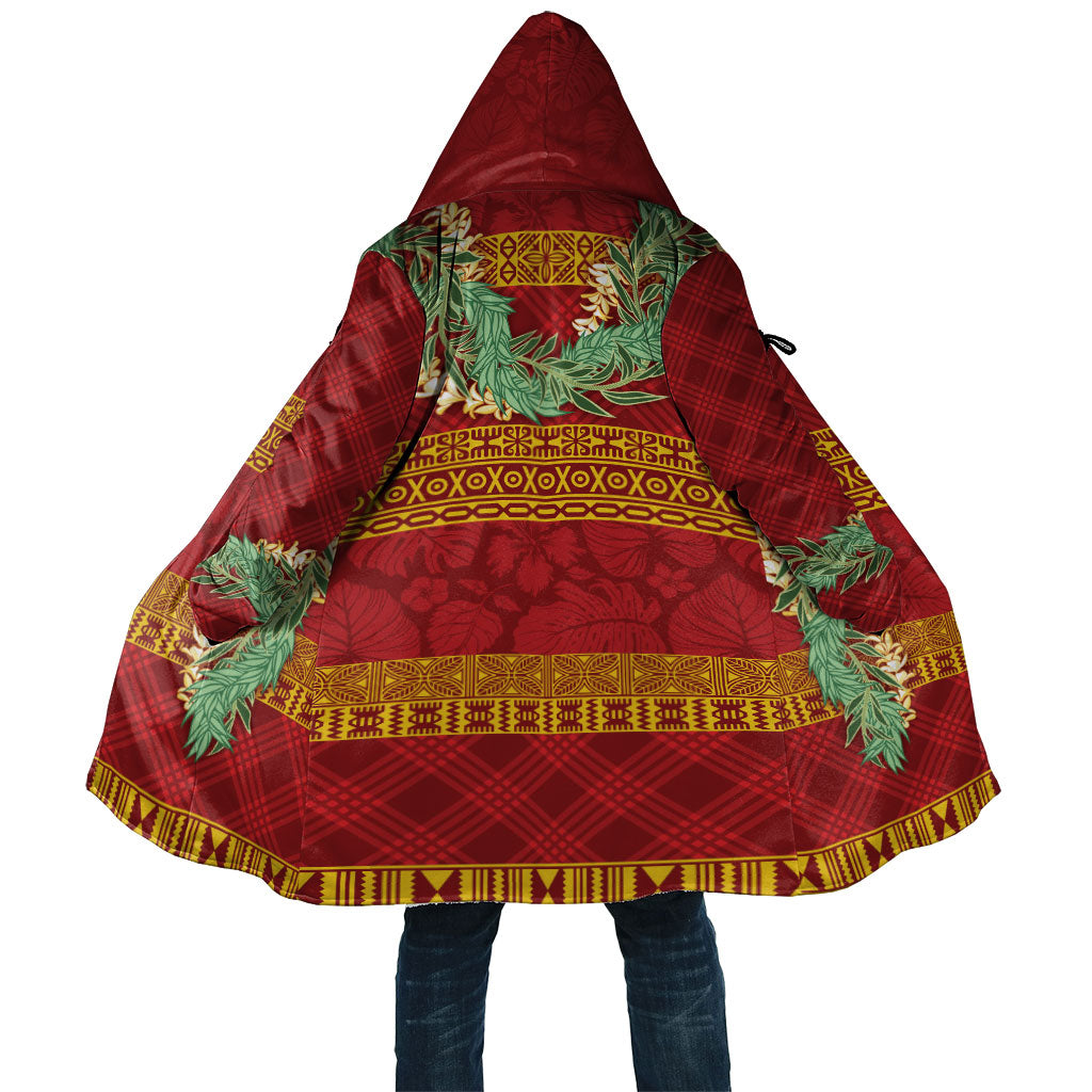 Hawai'i Paniolo Maile Twisted Lei Cloak Hilo Royal Red LT7 Unisex Red - Polynesian Pride