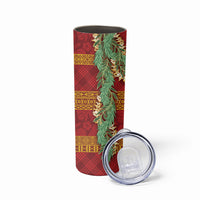 Hawai'i Paniolo Maile Twisted Lei Skinny Tumbler Hilo Royal Red LT7 - Polynesian Pride