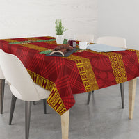 Hawai'i Paniolo Maile Twisted Lei Tablecloth Hilo Royal Red LT7 - Polynesian Pride