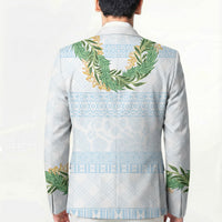 Hawai'i Paniolo Maile Twisted Lei Blazer Winter White LT7 - Polynesian Pride