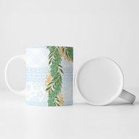 Hawai'i Paniolo Maile Twisted Lei Ceramic Mug Winter White LT7 - Polynesian Pride
