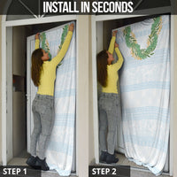 Hawai'i Paniolo Maile Twisted Lei Door Cover Winter White LT7 - Polynesian Pride