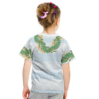 Hawai'i Paniolo Maile Twisted Lei Kid T Shirt Winter White LT7 - Polynesian Pride