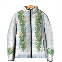Hawai'i Paniolo Maile Twisted Lei Padded Jacket Winter White LT7 - Polynesian Pride