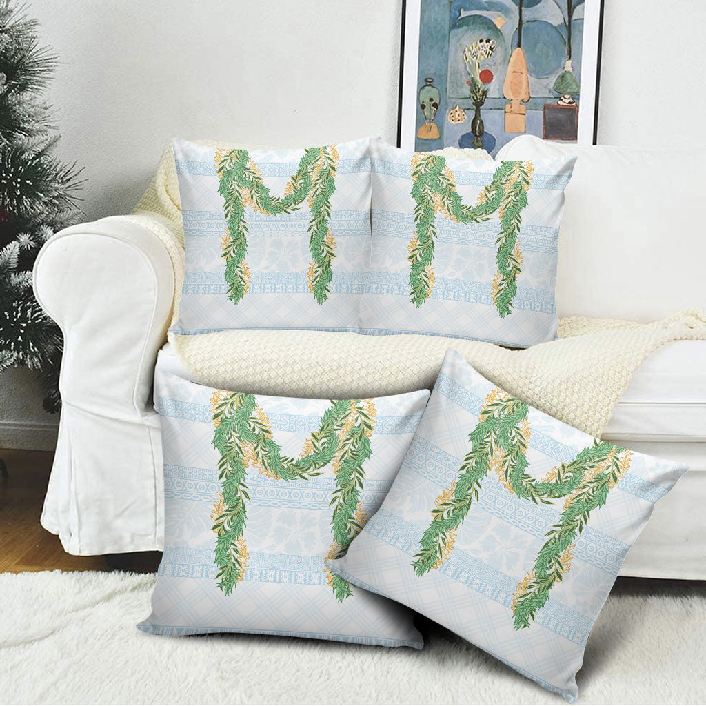 Hawai'i Paniolo Maile Twisted Lei Pillow Cover Winter White LT7 - Polynesian Pride