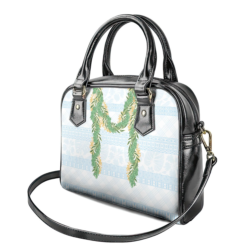 Hawai'i Paniolo Maile Twisted Lei Shoulder Handbag Winter White LT7 - Polynesian Pride
