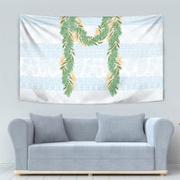 Hawai'i Paniolo Maile Twisted Lei Tapestry Winter White LT7 - Polynesian Pride