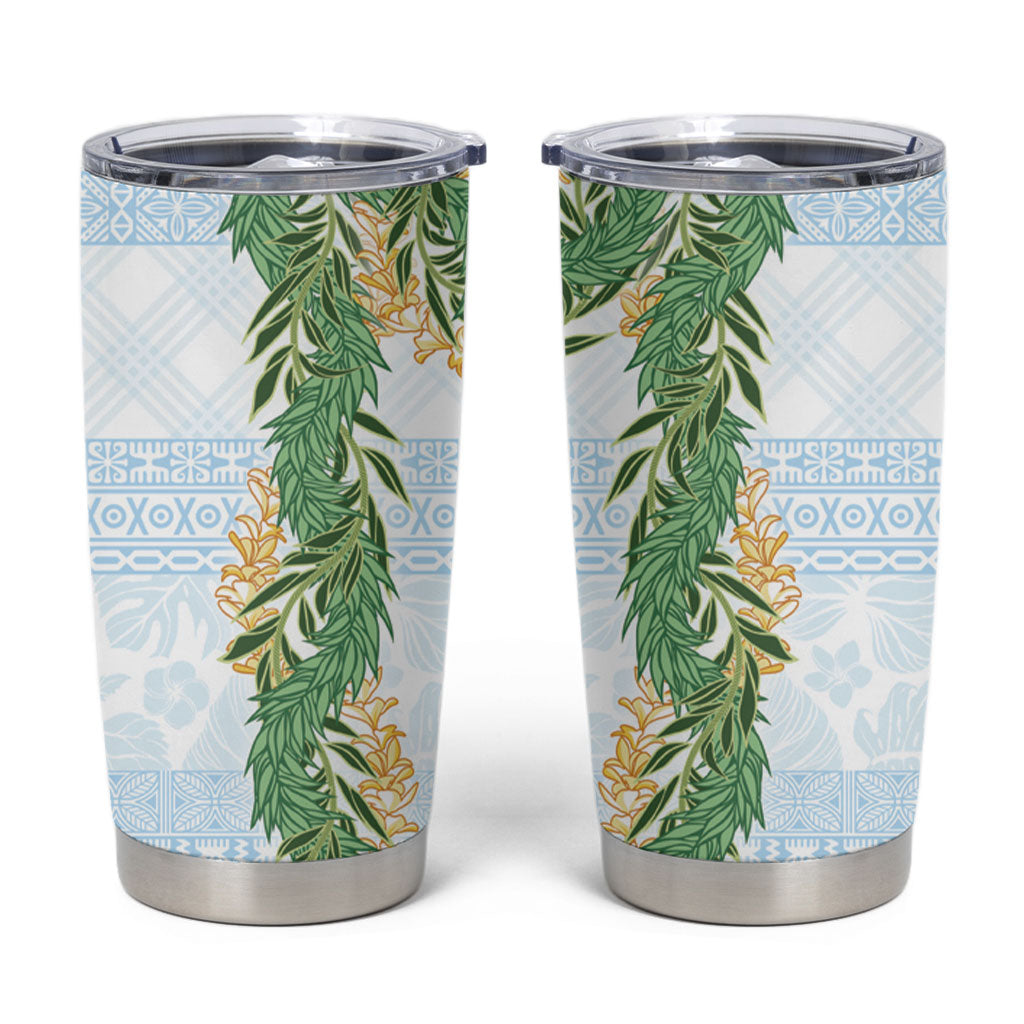 Hawai'i Paniolo Maile Twisted Lei Tumbler Cup Winter White