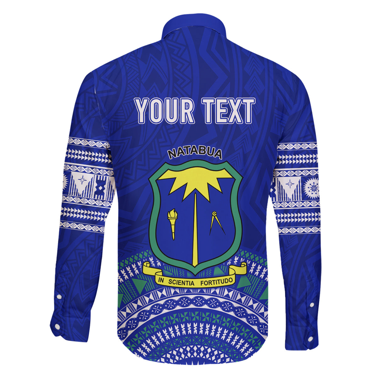 Personalised Fiji Natabua High School Family Matching Mermaid Dress and Hawaiian Shirt Kaviti Tapa Mix Colors Proud NHS LT7 - Polynesian Pride