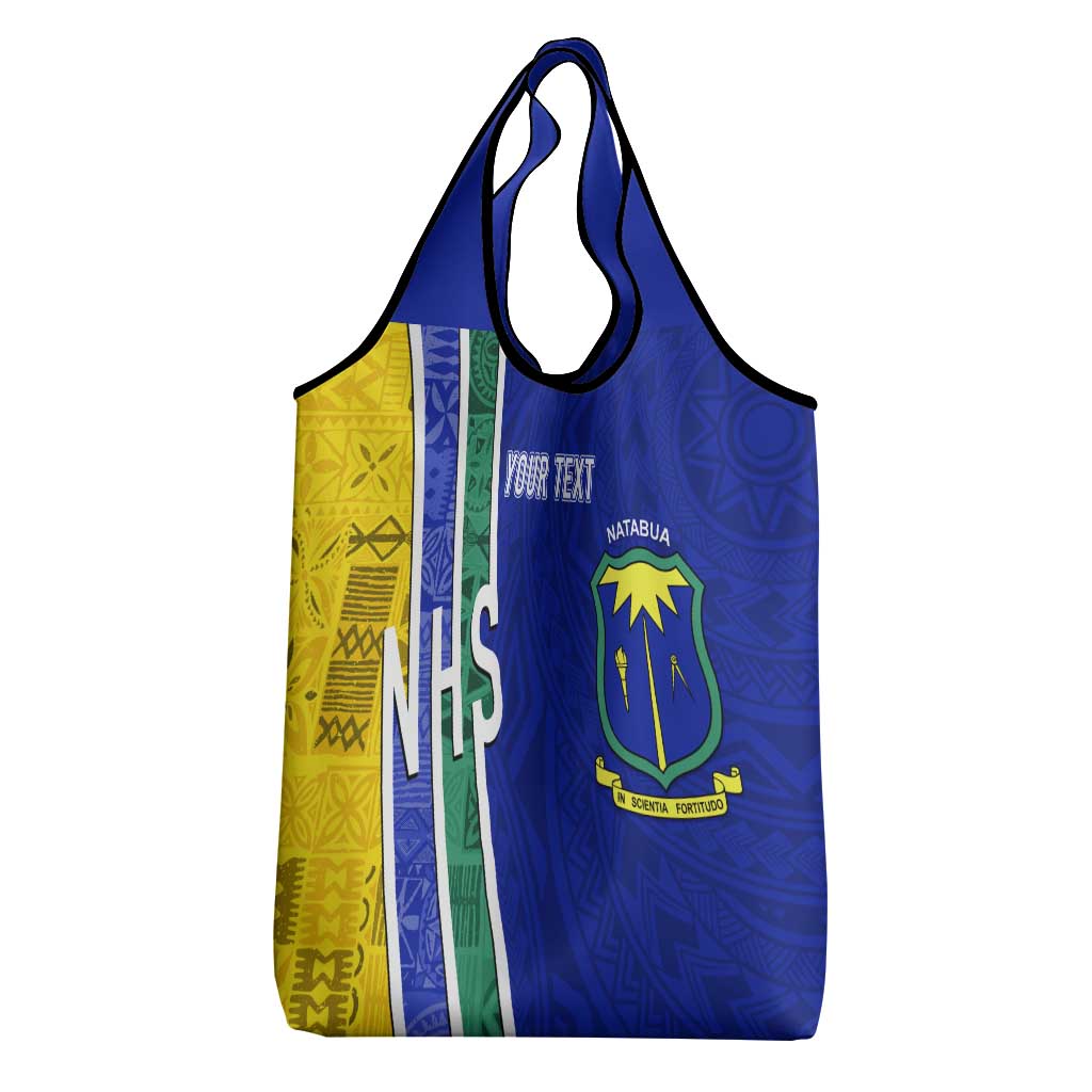 Personalised Fiji Natabua High School Grocery Bag Kaviti Tapa Mix Colors Proud NHS