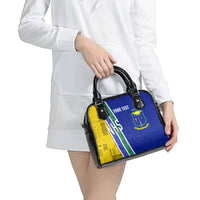 Personalised Fiji Natabua High School Shoulder Handbag Kaviti Tapa Mix Colors Proud NHS LT7 - Polynesian Pride