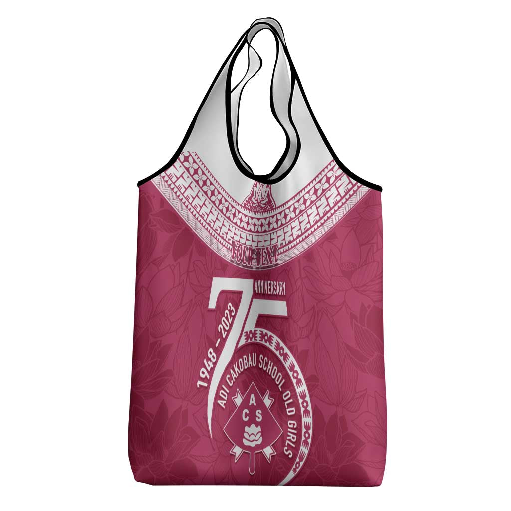 Personalised Fiji Adi Cakobau School Grocery Bag ACS Old Girls Lotus Mix Masi