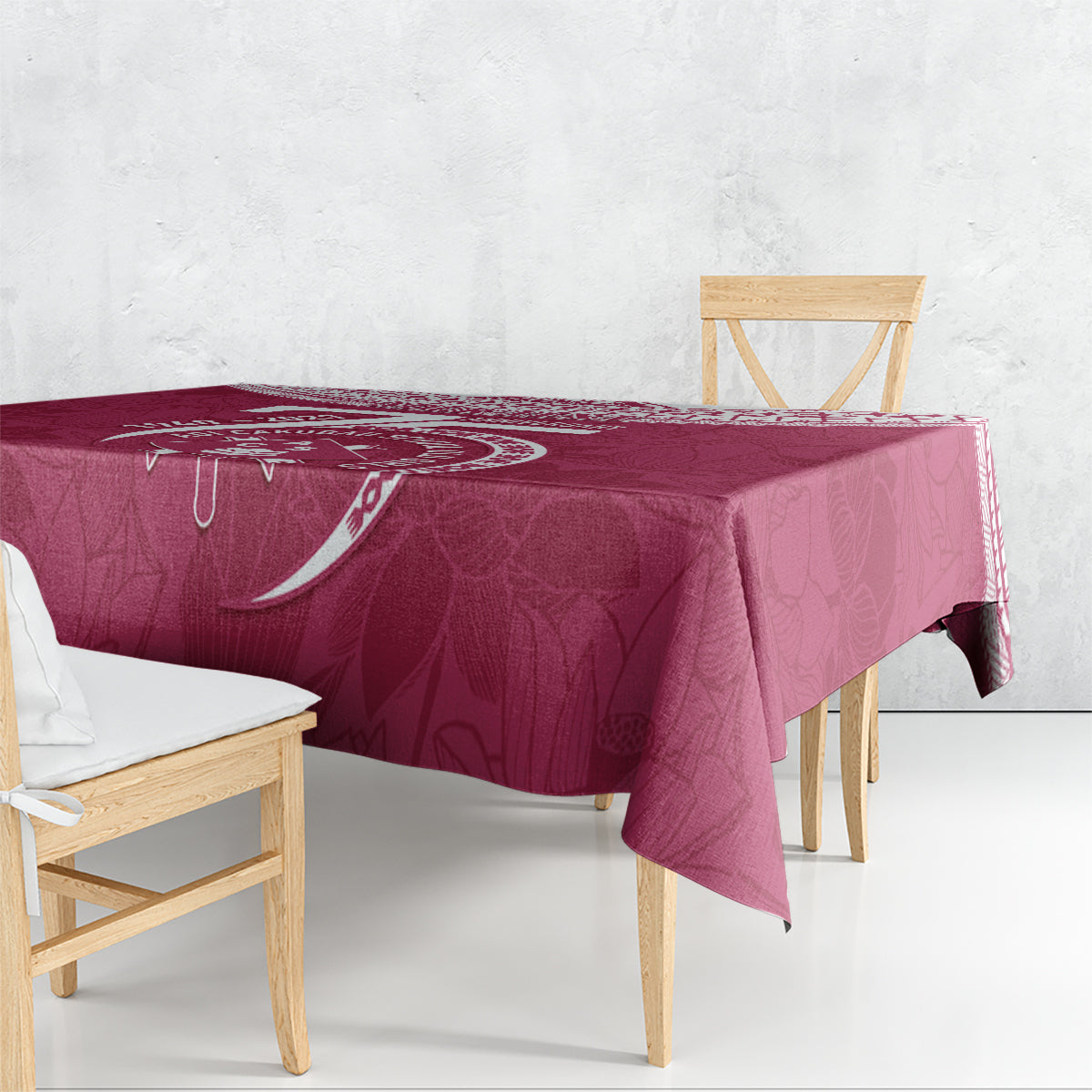 Personalised Fiji Adi Cakobau School Tablecloth ACS Old Girls Lotus Mix Masi LT7 - Polynesian Pride