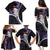 New Zealand Personalised Family Matching Puletasi and Hawaiian Shirt Meri Kirihimete Kowhaiwhai Mix Paua Shell - Amethys