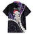 New Zealand Personalised Family Matching Puletasi and Hawaiian Shirt Meri Kirihimete Kowhaiwhai Mix Paua Shell - Amethys