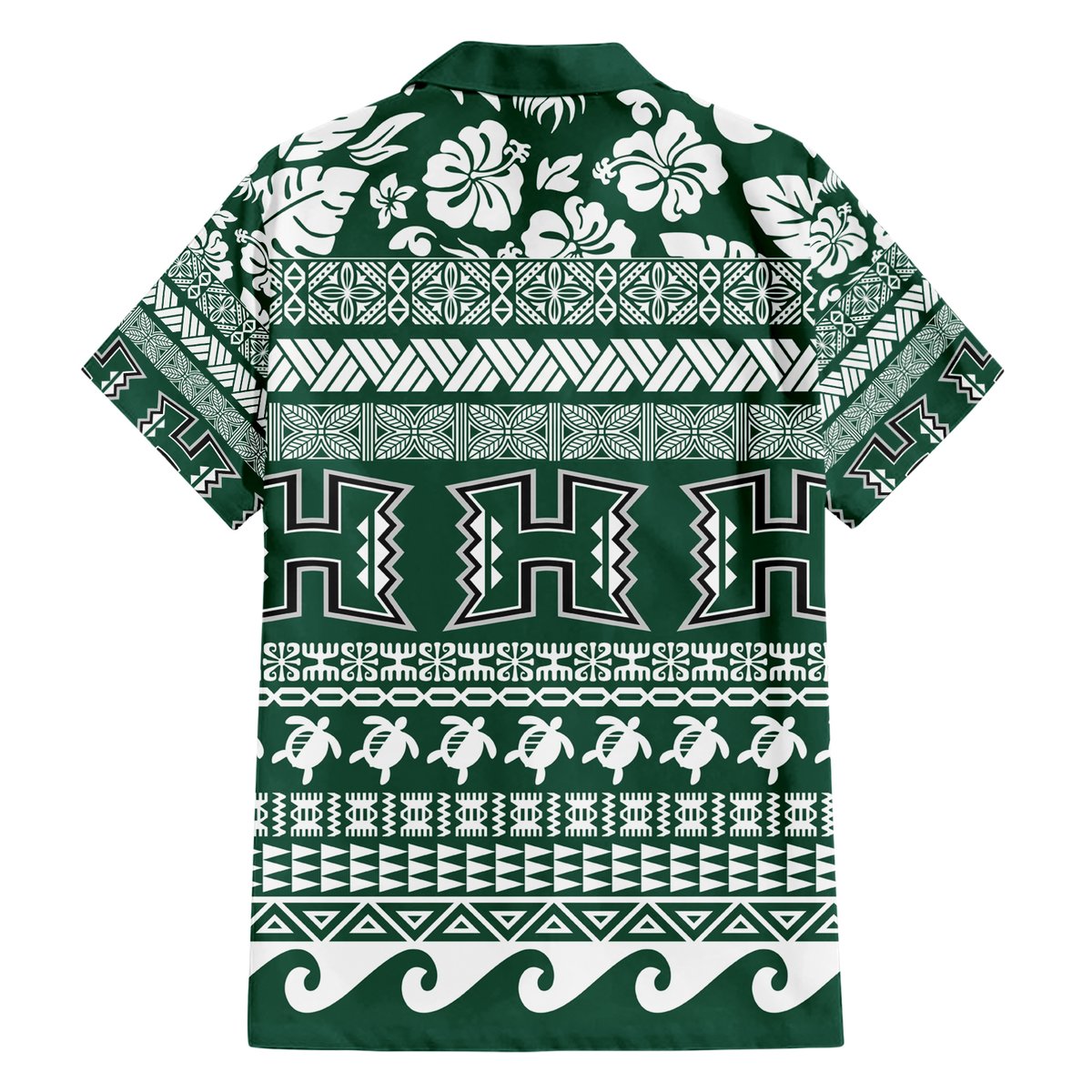 Hawaii Rainbow Warriors Christmas Hawaiian Shirt Kakau Motifs LT7 - Polynesian Pride