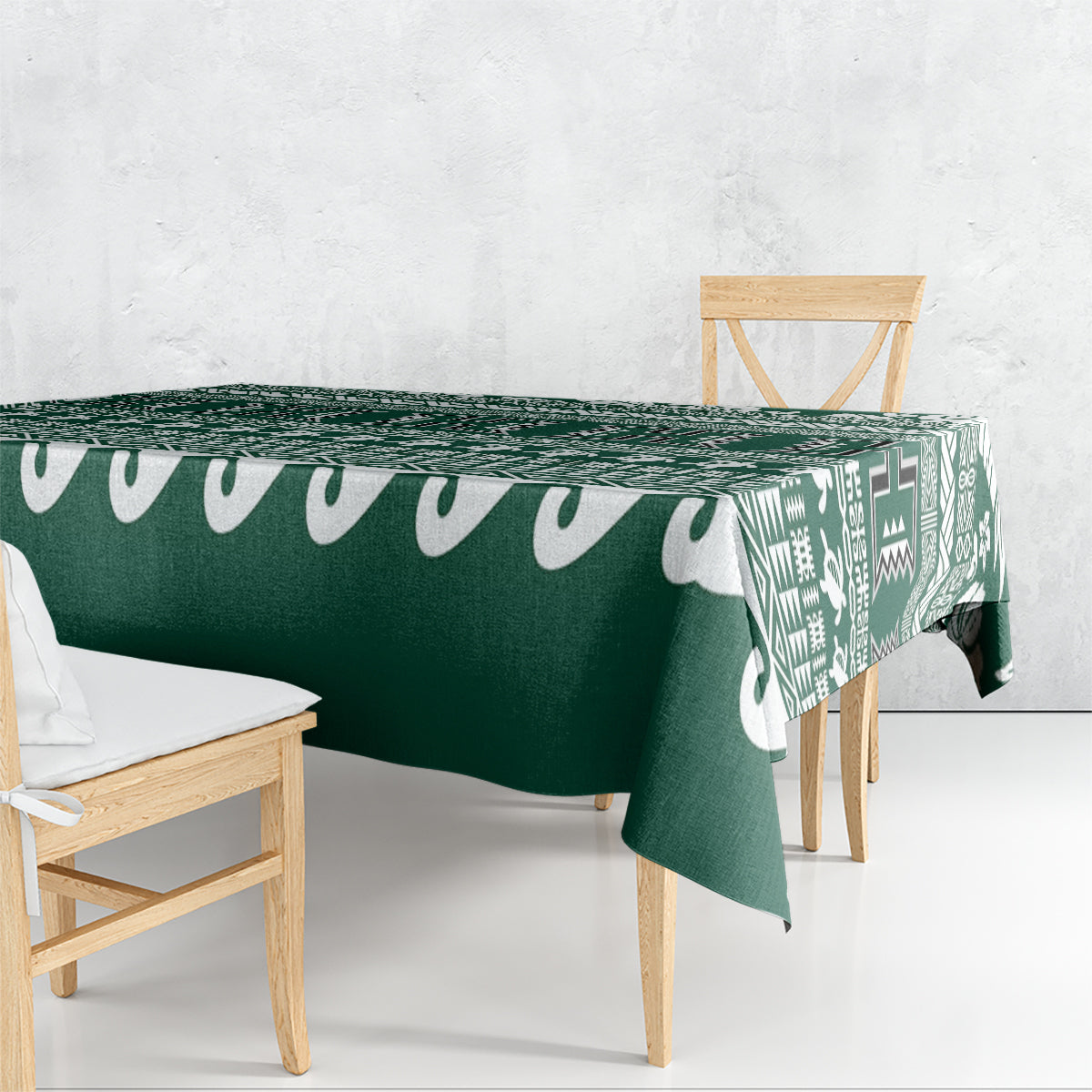 Hawaii Rainbow Warriors Christmas Tablecloth Kakau Motifs LT7 - Polynesian Pride