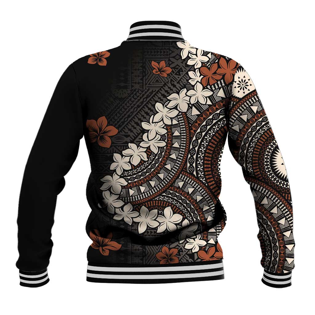 Bula Fiji Women's Day Baseball Jacket Classic Masi Tapa