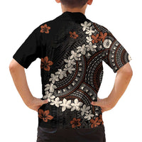 Bula Fiji Women's Day Family Matching Off Shoulder Maxi Dress and Hawaiian Shirt Classic Masi Tapa LT7 - Polynesian Pride