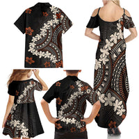 Bula Fiji Women's Day Family Matching Summer Maxi Dress and Hawaiian Shirt Classic Masi Tapa LT7 - Polynesian Pride
