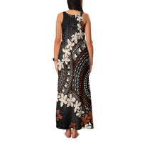 Bula Fiji Women's Day Family Matching Tank Maxi Dress and Hawaiian Shirt Classic Masi Tapa LT7 - Polynesian Pride
