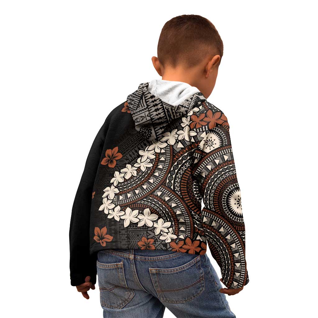 Bula Fiji Women's Day Kid Hoodie Classic Masi Tapa
