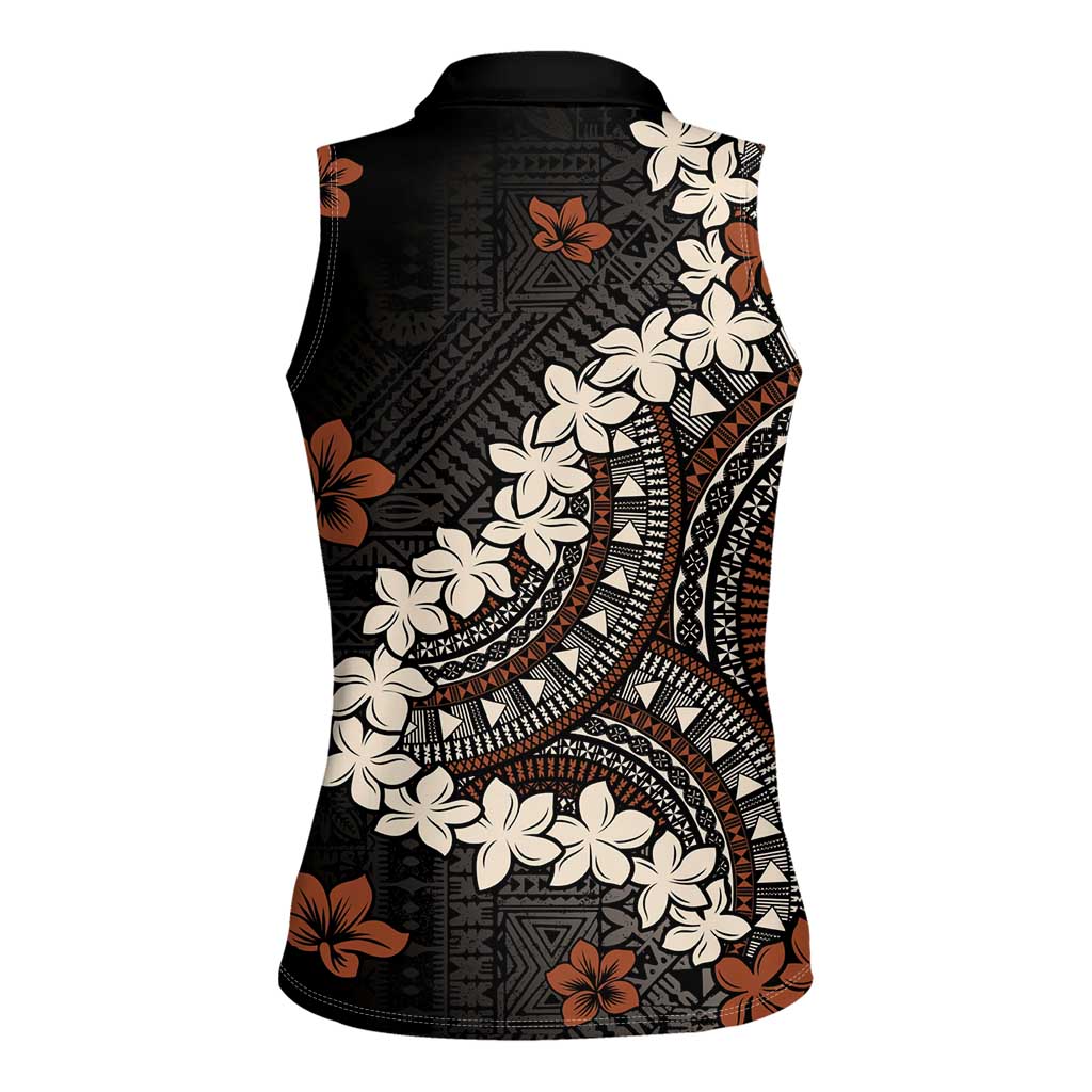 Bula Fiji Women's Day Women Sleeveless Polo Shirt Classic Masi Tapa