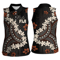 Bula Fiji Women's Day Women Sleeveless Polo Shirt Classic Masi Tapa