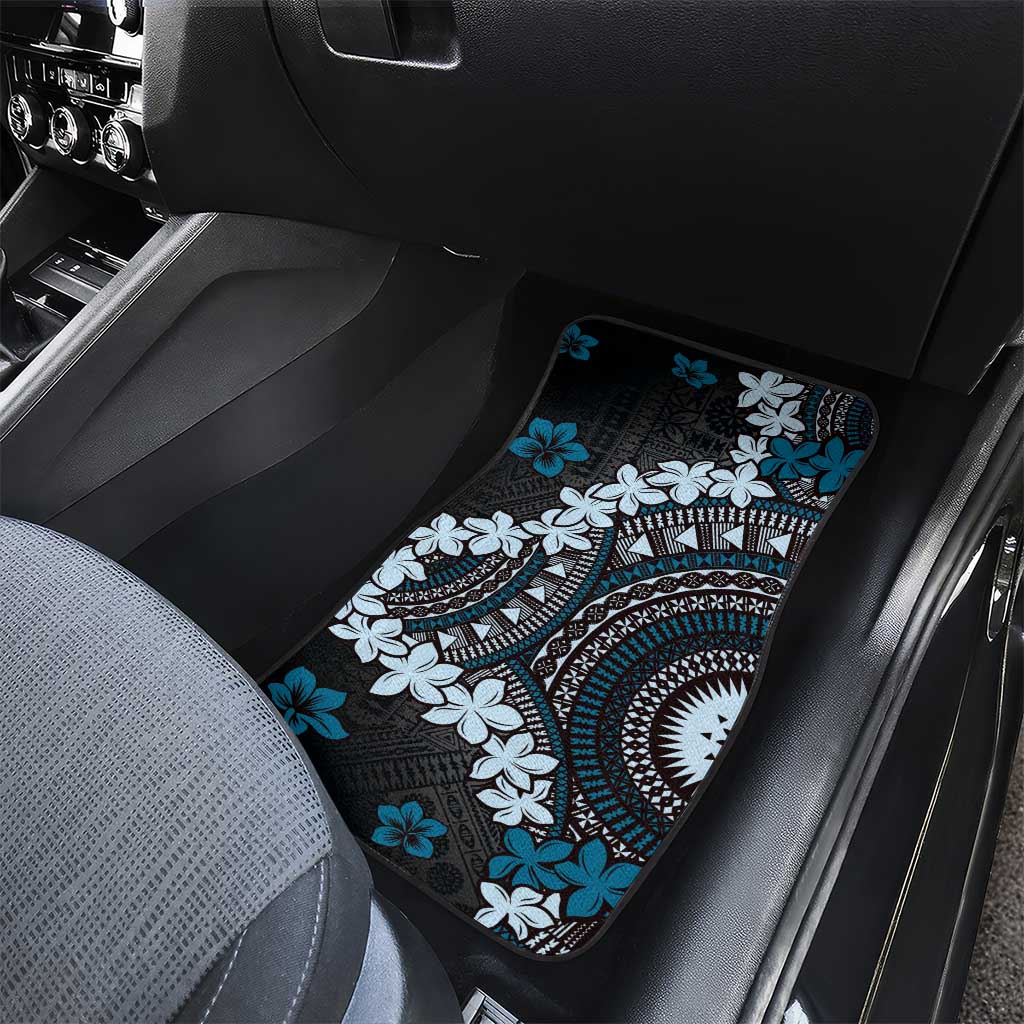 Bula Fiji Women's Day Car Mats Indigo Masi Tapa