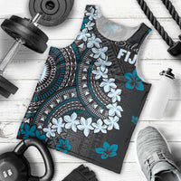 Bula Fiji Women's Day Men Tank Top Indigo Masi Tapa