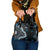 Bula Fiji Women's Day Shoulder Handbag Indigo Masi Tapa