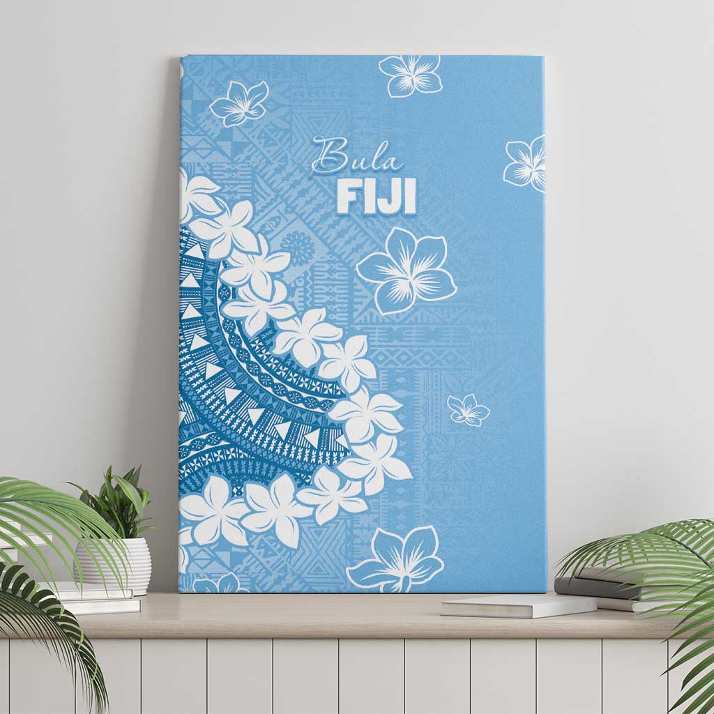 Bula Fiji Women's Day Canvas Wall Art Turquoise Masi Tapa LT7