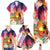Polynesian Dreamy Turtle Family Matching Summer Maxi Dress and Hawaiian Shirt Sunset Scenery