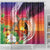 Polynesian Dreamy Turtle Shower Curtain Sunset Scenery