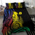 New Caledonia Kanaky Bedding Set Stylized Fleche Faitiere With Kagu Bird