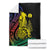 New Caledonia Kanaky Blanket Stylized Fleche Faitiere With Kagu Bird
