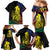 New Caledonia Kanaky Family Matching Mermaid Dress and Hawaiian Shirt Stylized Fleche Faitiere With Kagu Bird