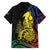 New Caledonia Kanaky Family Matching Off Shoulder Short Dress and Hawaiian Shirt Stylized Fleche Faitiere With Kagu Bird