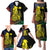 New Caledonia Kanaky Family Matching Puletasi and Hawaiian Shirt Stylized Fleche Faitiere With Kagu Bird