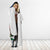 New Caledonia Kanaky Hooded Blanket Stylized Fleche Faitiere With Kagu Bird