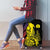 New Caledonia Kanaky Luggage Cover Stylized Fleche Faitiere With Kagu Bird