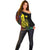 New Caledonia Kanaky Off Shoulder Sweater Stylized Fleche Faitiere With Kagu Bird