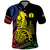 New Caledonia Kanaky Polo Shirt Stylized Fleche Faitiere With Kagu Bird