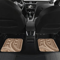 Bula Fiji Vintage Tapa Car Mats Kaivity Masi Wave Motifs - Mocha