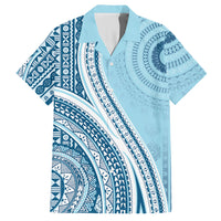 Bula Fiji Vintage Tapa Hawaiian Shirt Kaivity Masi Wave Motifs - Turquoise