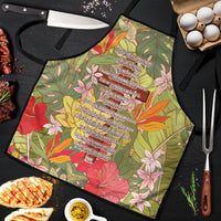 Mahalo Hawaii - Ka Pule a ka Haku Apron Tropical Flowers LT7 Coral Pink - Polynesian Pride