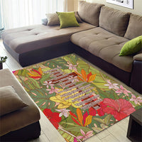 Mahalo Hawaii - Ka Pule a ka Haku Area Rug Tropical Flowers LT7 - Polynesian Pride