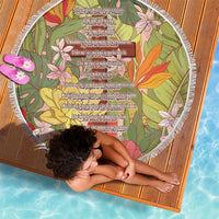 Mahalo Hawaii - Ka Pule a ka Haku Beach Blanket Tropical Flowers LT7 - Polynesian Pride