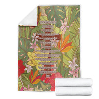 Mahalo Hawaii - Ka Pule a ka Haku Blanket Tropical Flowers LT7 - Polynesian Pride